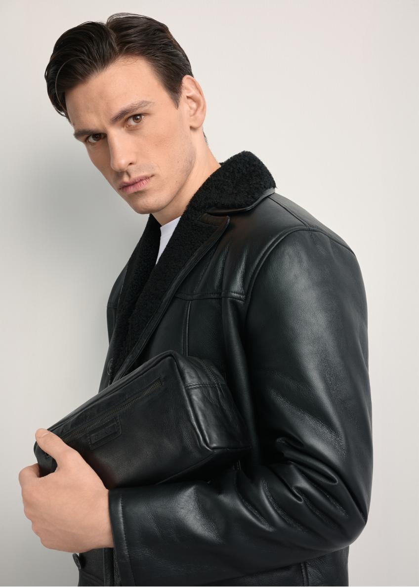 Czarna skórzana kosmetyczka męska TORMS-0422A-99(Z25)