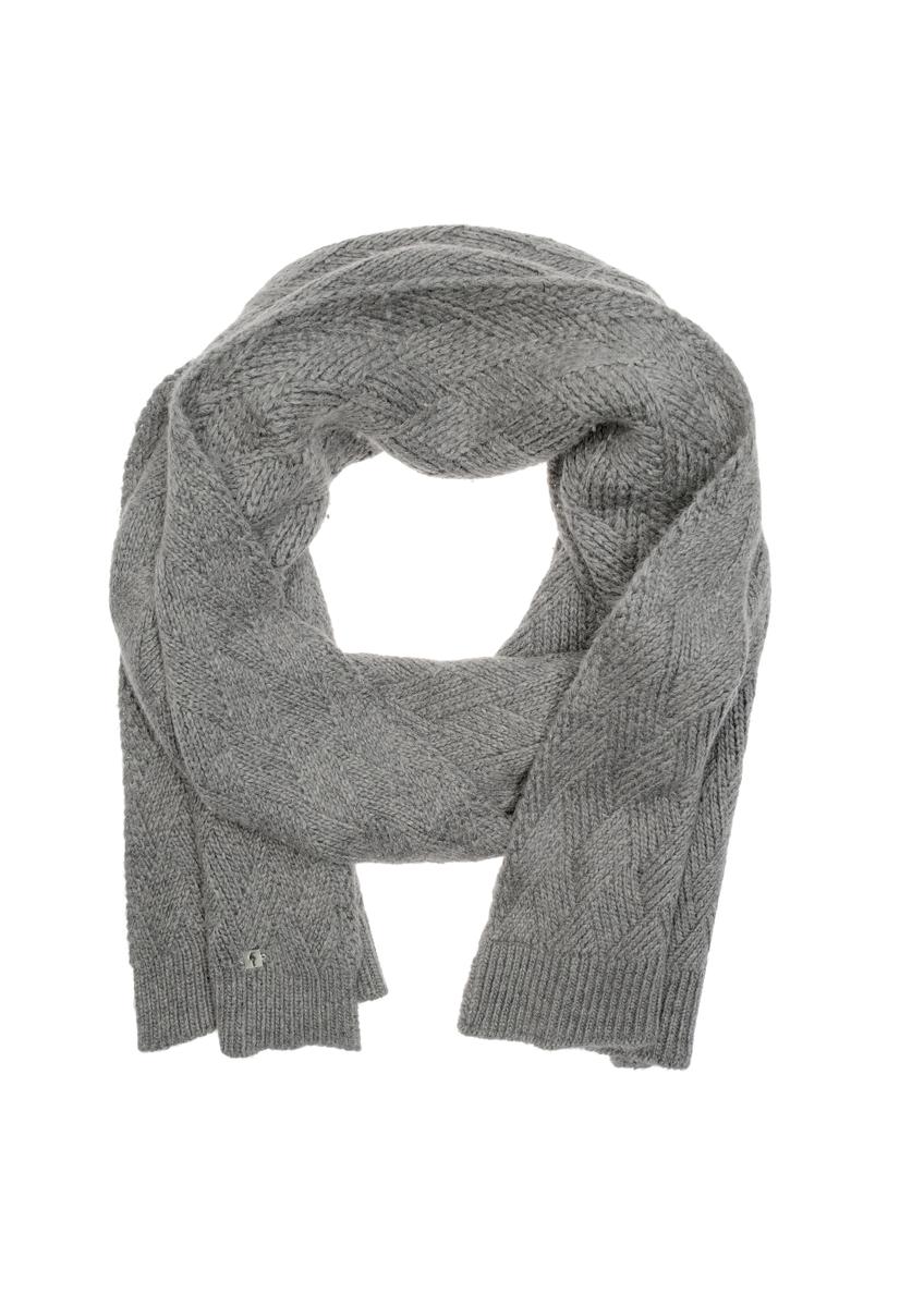 Gray women's scarf SZADT-0090A-91(Z23)