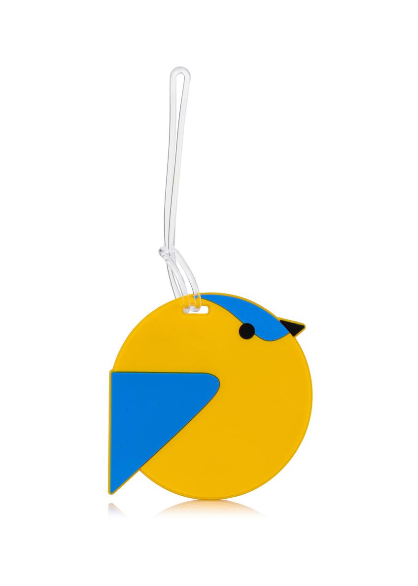 Okrągły identyfikator do bagażu żółty ptak AW-004-0004-30(W23)