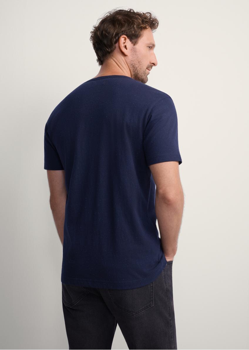 T-shirt męski w kolorze granatowym TSHMT-0130-68(Z25)