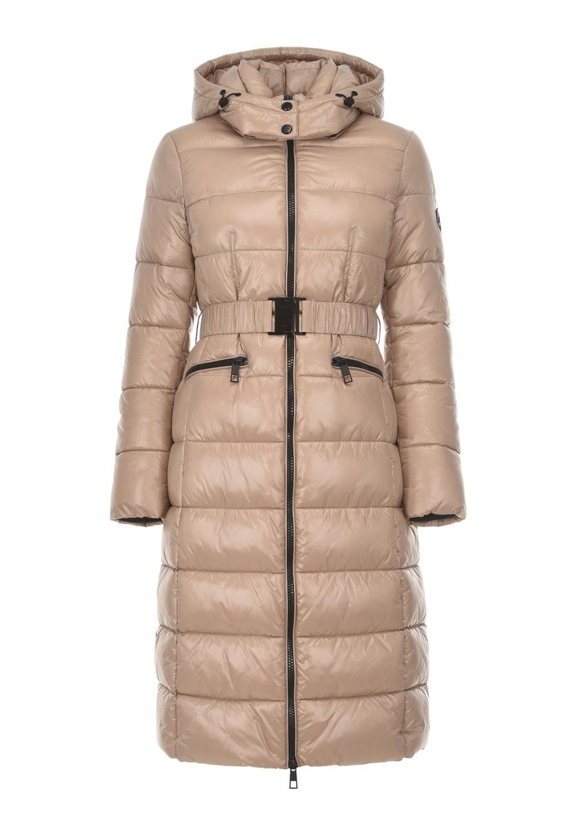 Płaszcz ocieplany damski z kapturem KURDT-0398-81(Z23)-05