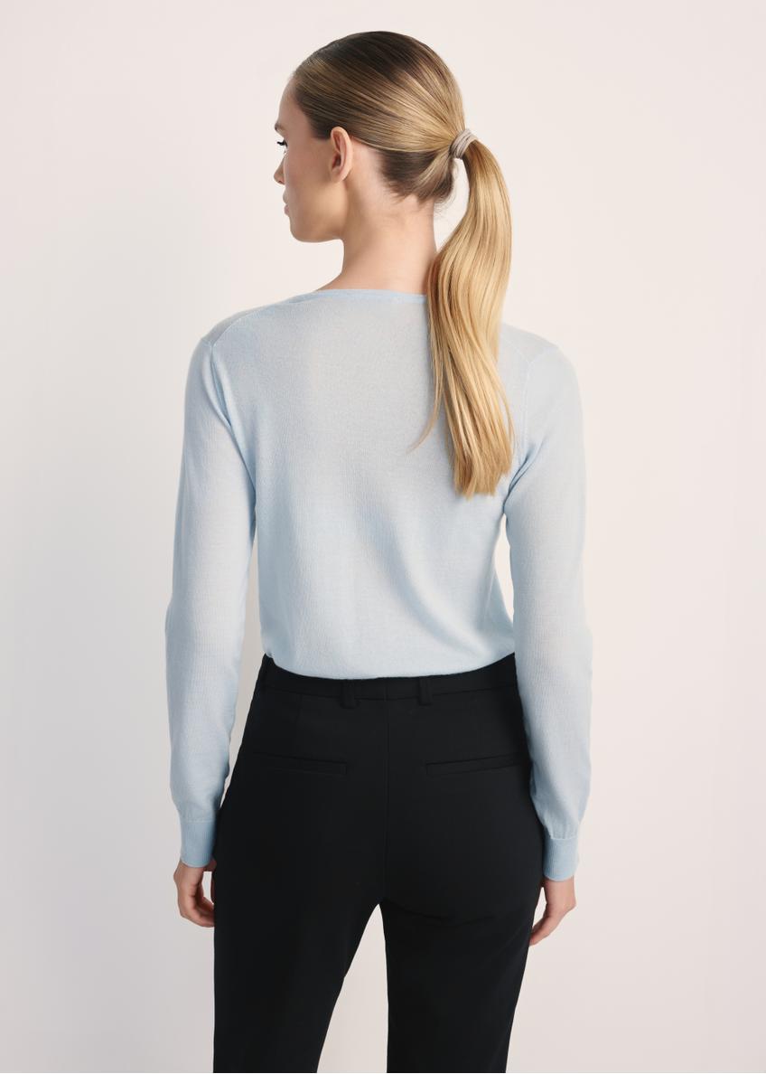 Błękitny sweter damski SWEDT-0250-62(Z25)