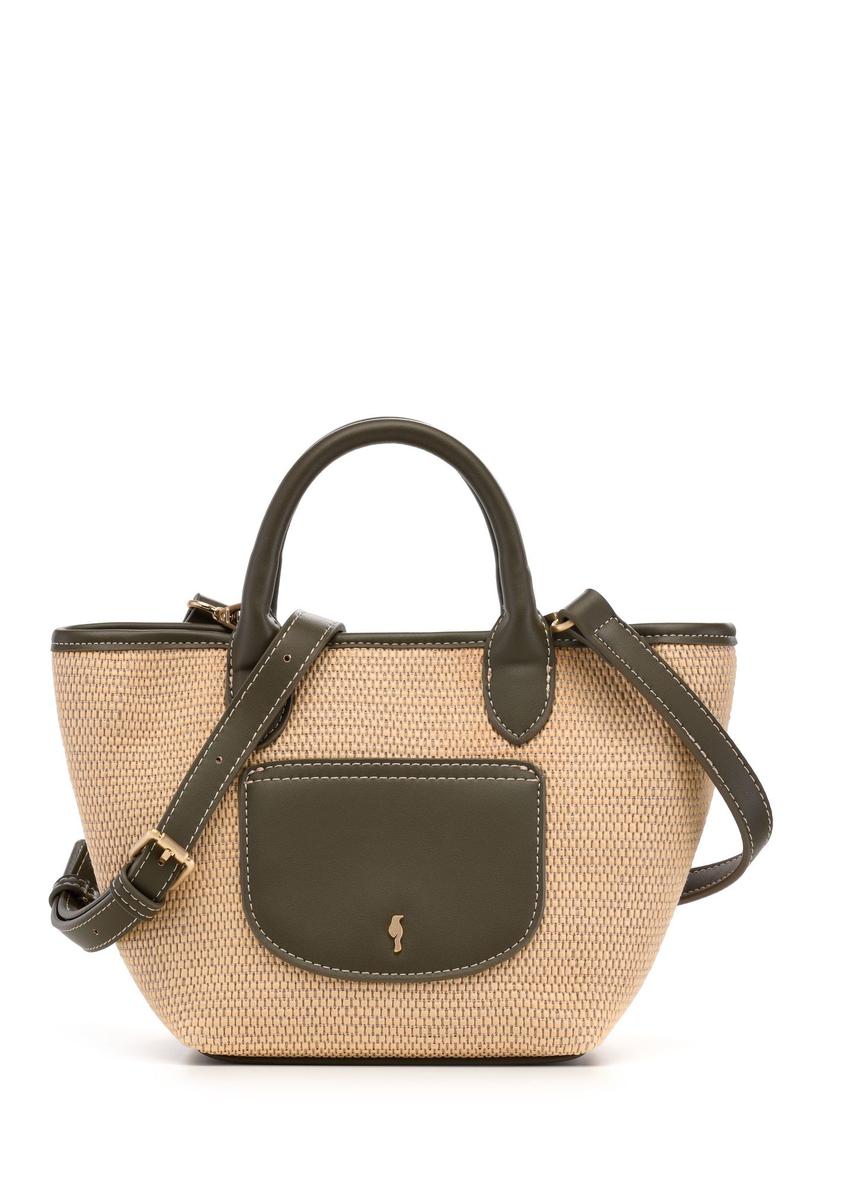 Mała pleciona torebka damska TOREC-1230-1B(W26)