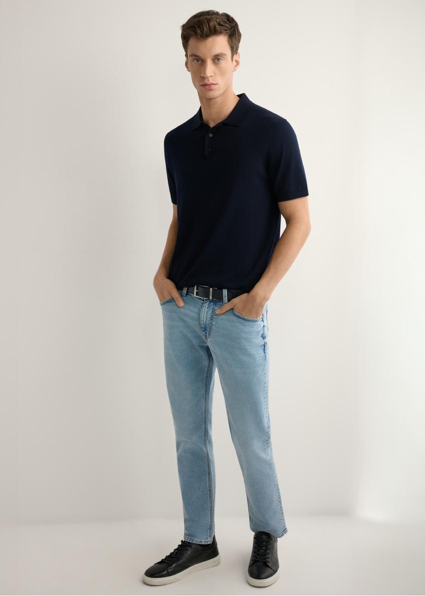 Niebieskie spodnie jeansowe męskie JEAMT-0021-7B(W26)