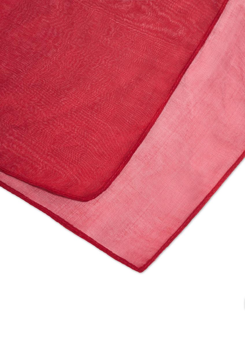 Czerwony szalik damski z jedwabiu SZADT-0218-4B(W26)