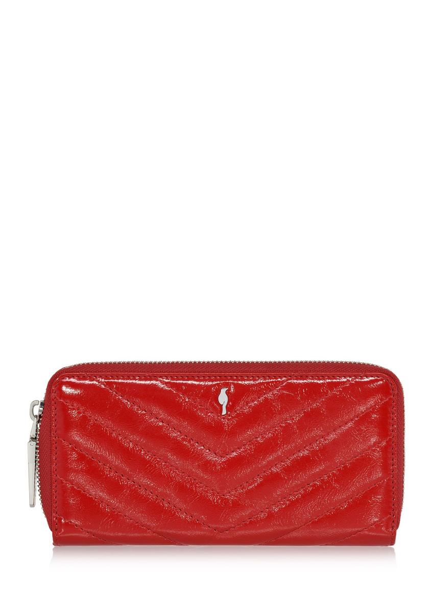 Red large leather women's wallet PORES-0941-41(Z24)