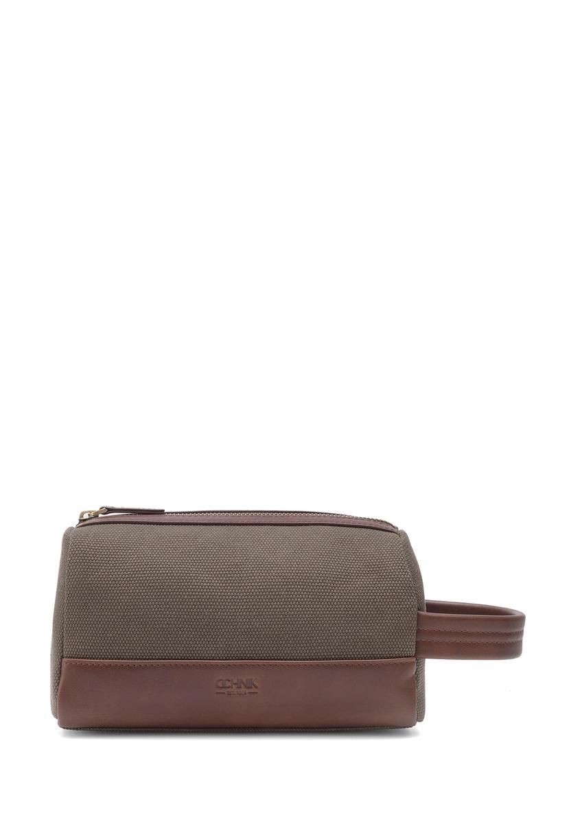 Kosmetyczka męska w kolorze khaki TORMN-0373-55(Z25)