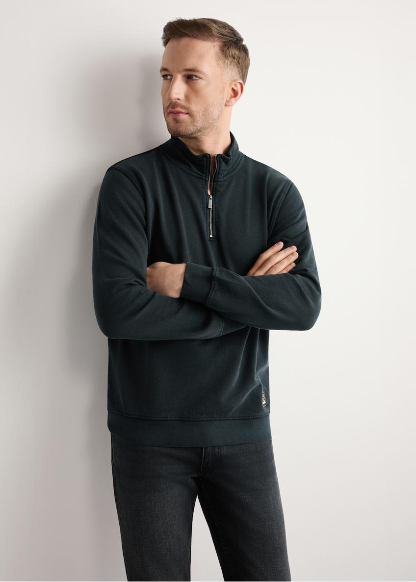 Czarna bawełniana bluza męska BLZMT-0077-99(W26)