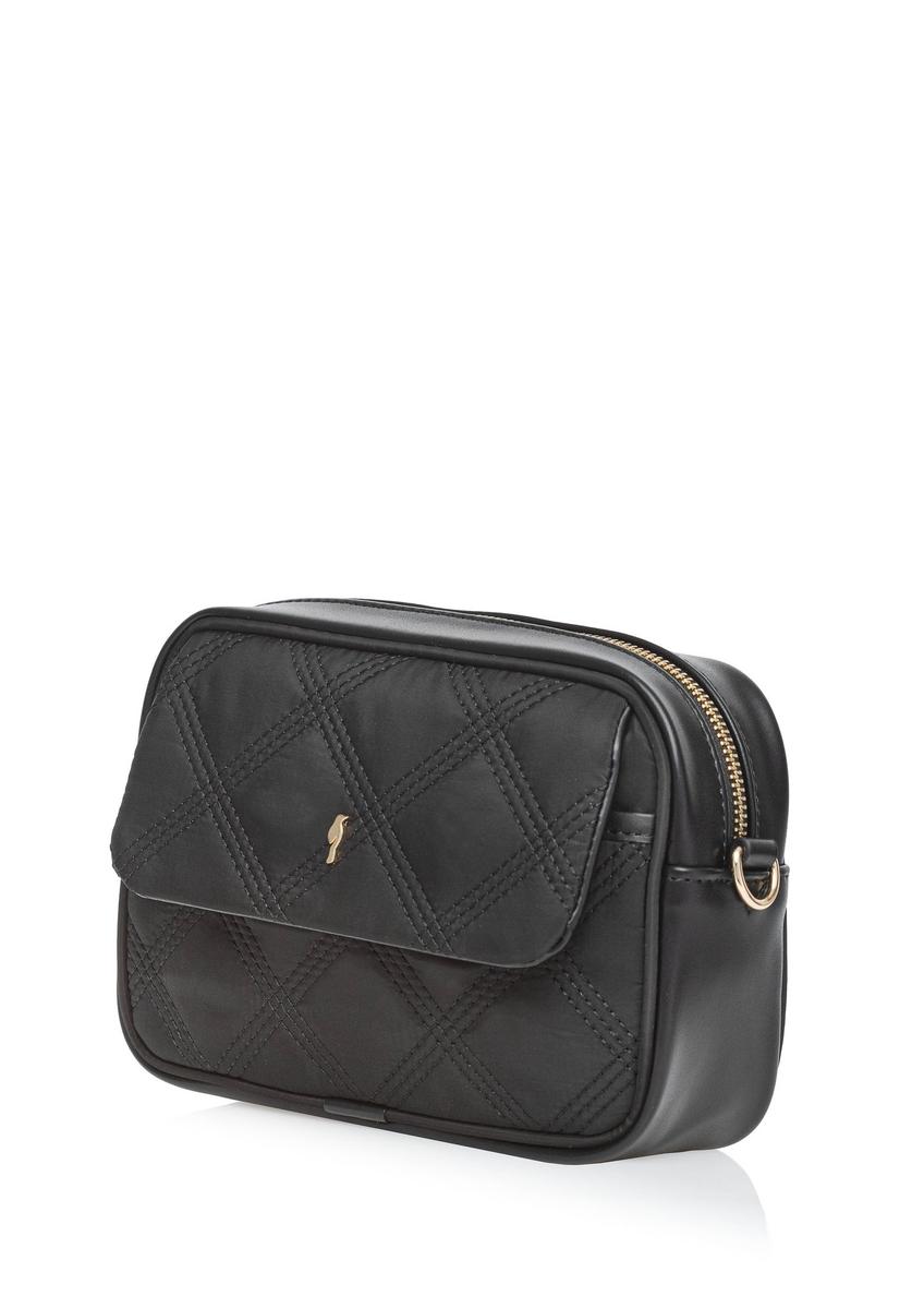 Black quilted small women's bag TOREN-0297-99(Z24)