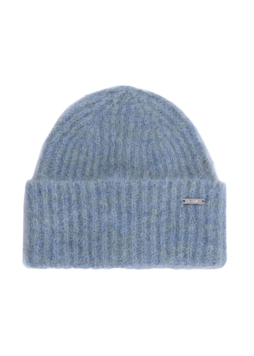 Blue women's winter hat CZADT-0197-62(Z24)