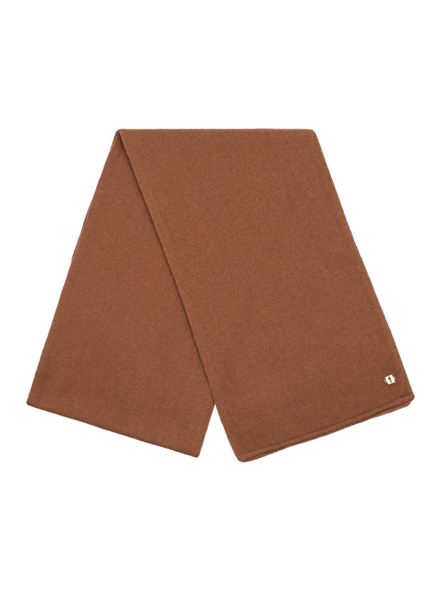 Kaszmirowy szalik damski w kolorze camelu SZADT-0093-1D(Z26)