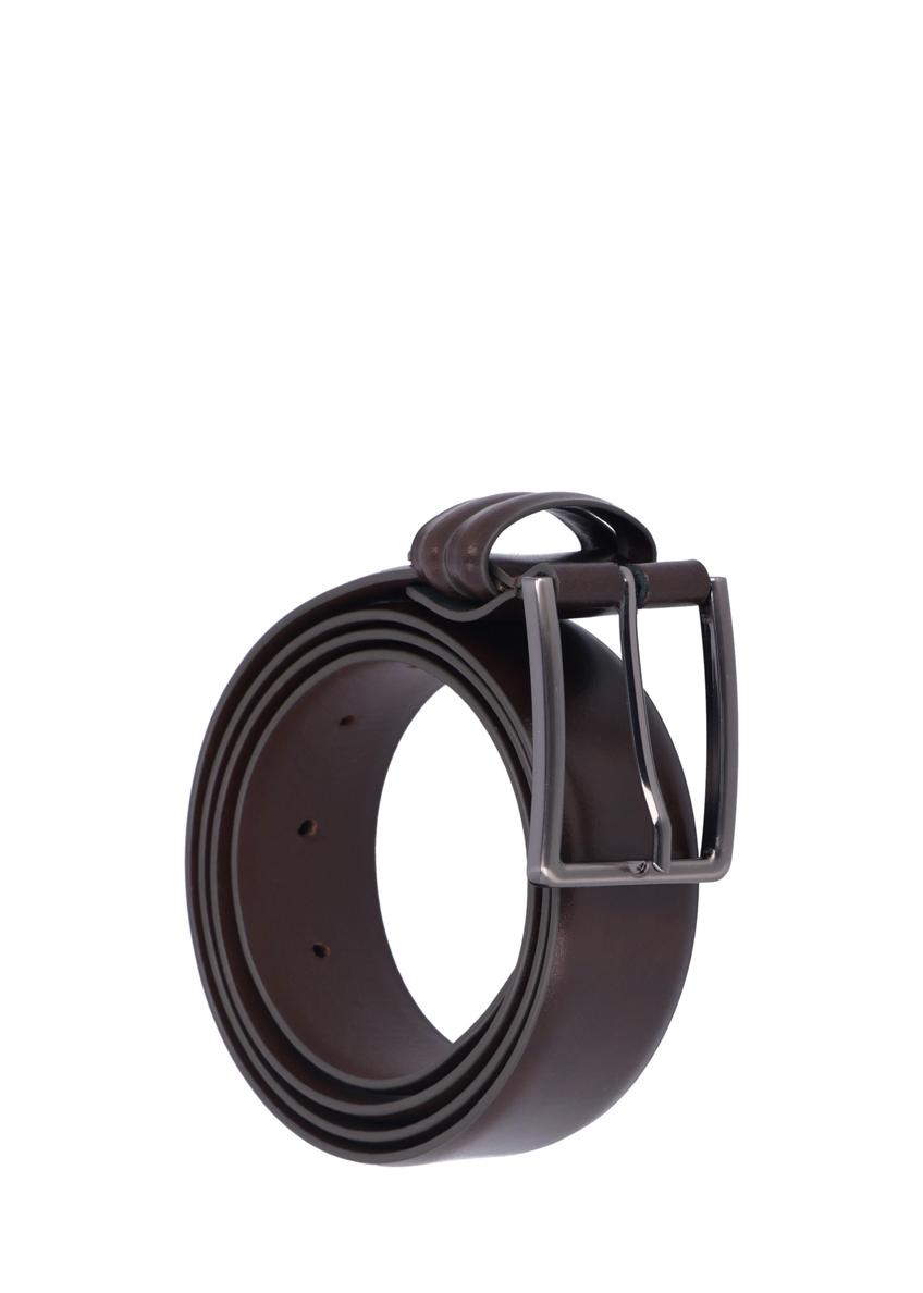 Brązowy skórzany pasek męski PASMS-0284-1I(Z26)