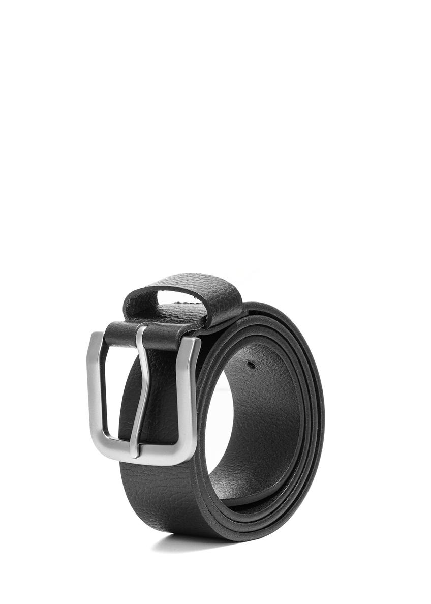 Czarny skórzany pasek damski PASDS-0312A-99(Z25)