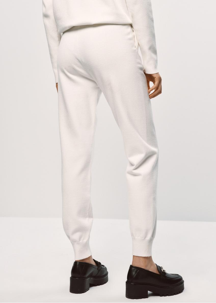 Kremowe spodnie dresowe damskie SPODT-0082-12(Z23)