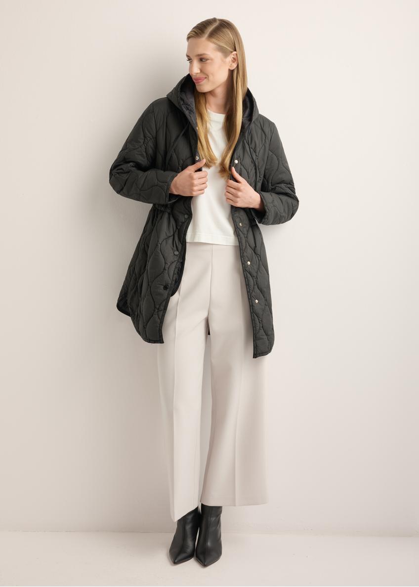 Czarna pikowana kurtka damska KURDT-0654-99(W26)