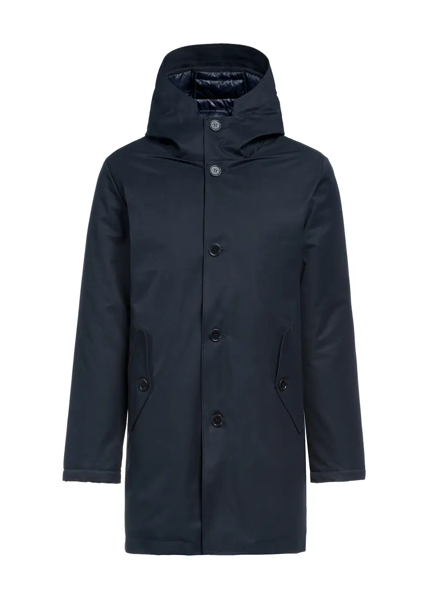 Granatowa kurtka męska zimowa KURMT-0387-69(Z25)