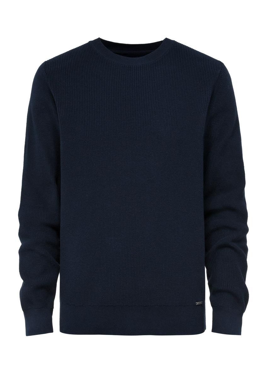 Granatowy sweter męski SWEMT-0156-69(Z24)