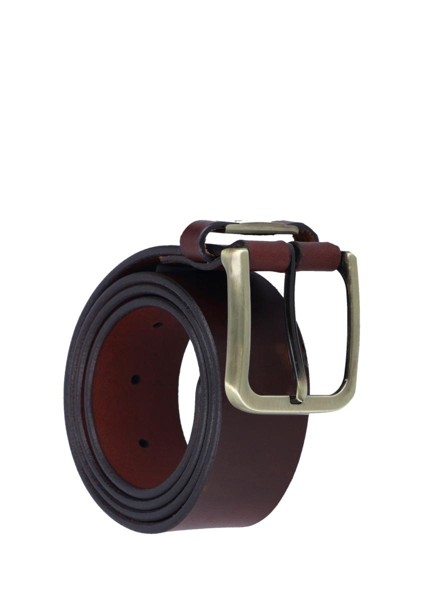 Brązowy skórzany pasek męski PASMS-0273-1I(Z26)