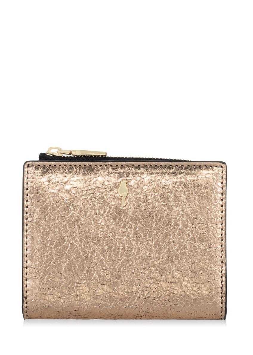Mały złoty portfel damski PORES-0842-28(W23)