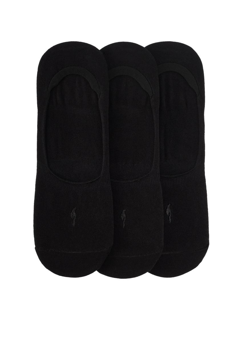 Zestaw czarnych stopek męskich ZESMT-0049-99(W26) - widok produktu z od góry, na białym tle.