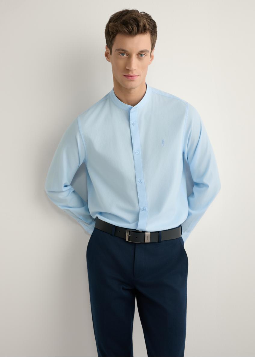 Jasnoniebieska bawełniana koszula męska KOSMT-0326-7A(W26)