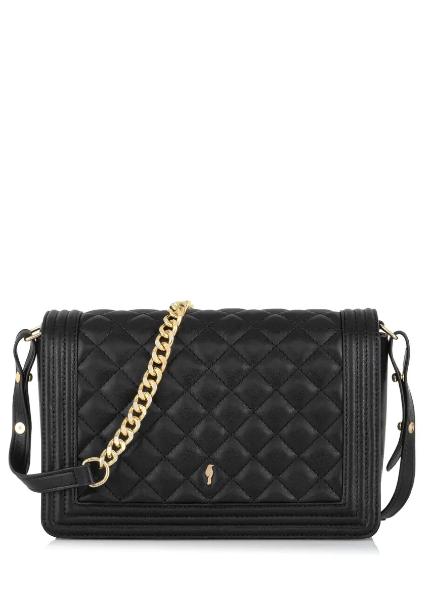 Black quilted women's handbag TOREC-0993-99(Z24)