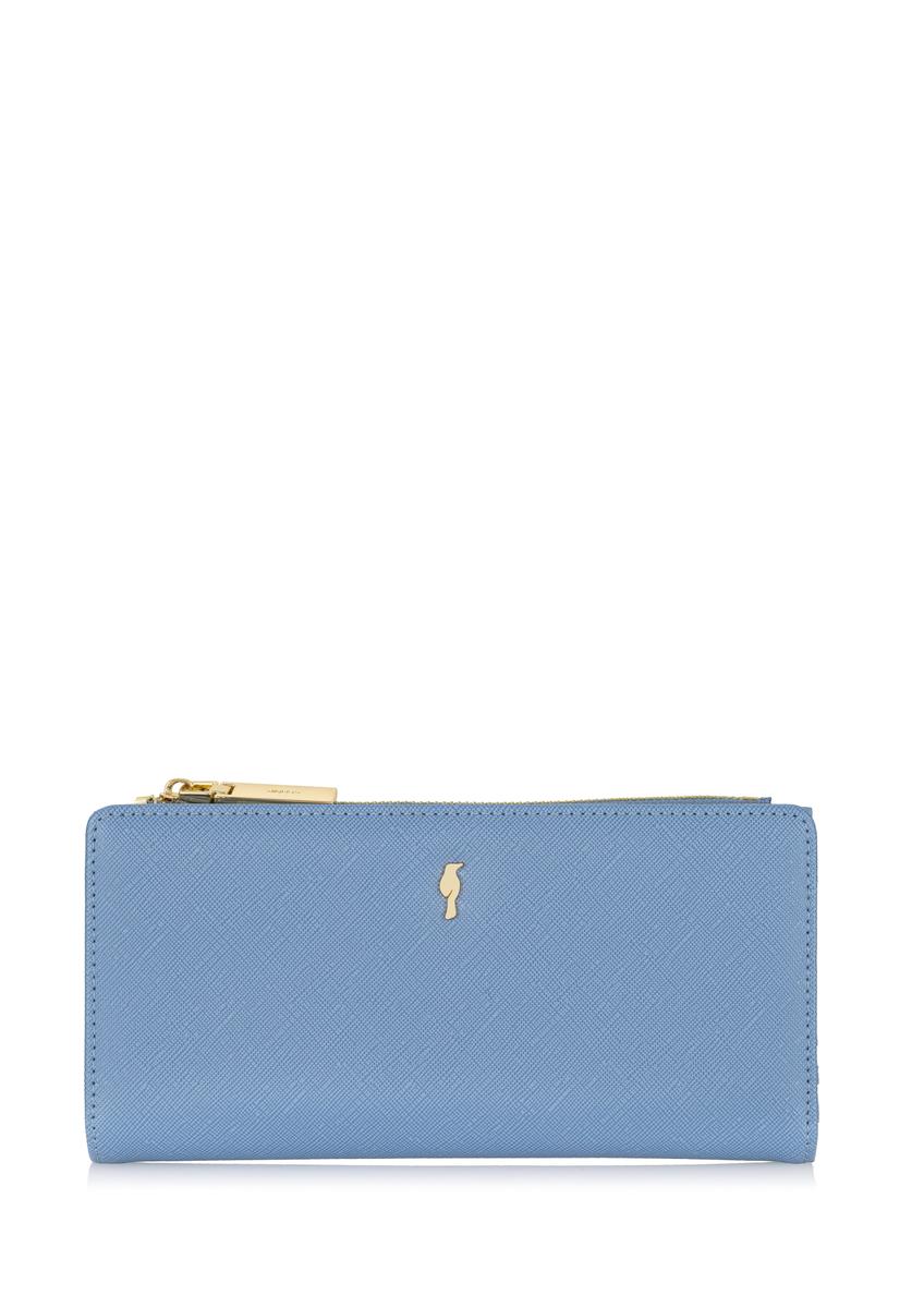 Duży błękitny portfel damski POREC-0333-62(W23)-10