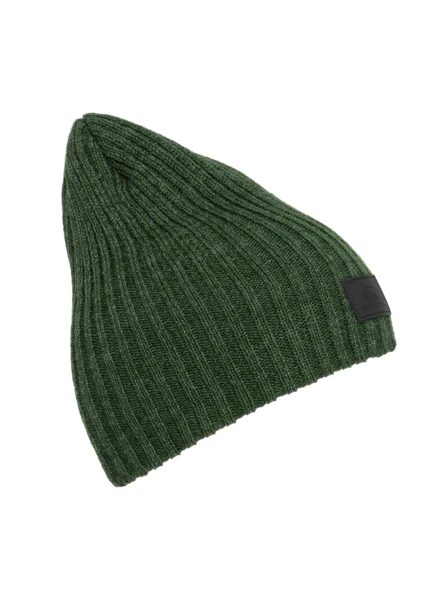 Zielona czapka zimowa męska CZAMT-0011-54(Z23)-02
