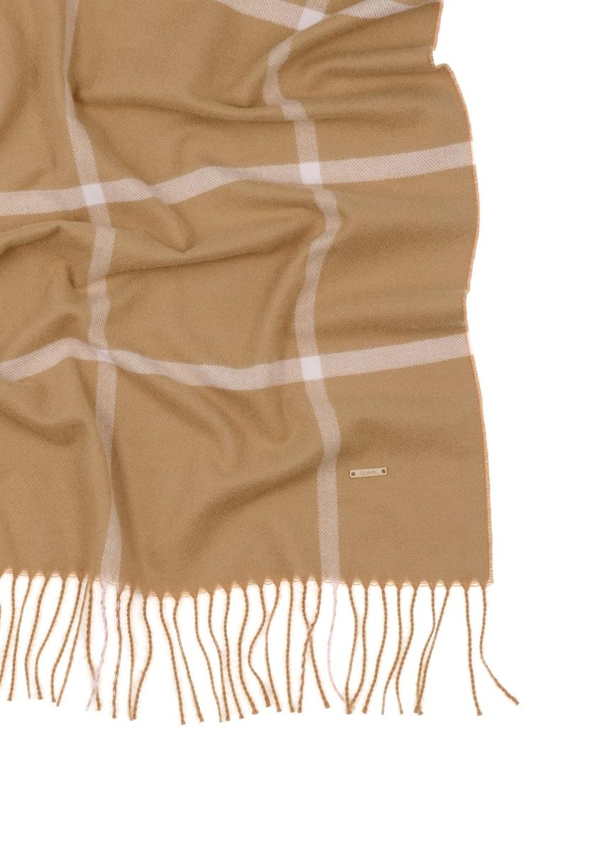 Duży szalik damski w kolorze camel SZADT-0100-1L(Z26)