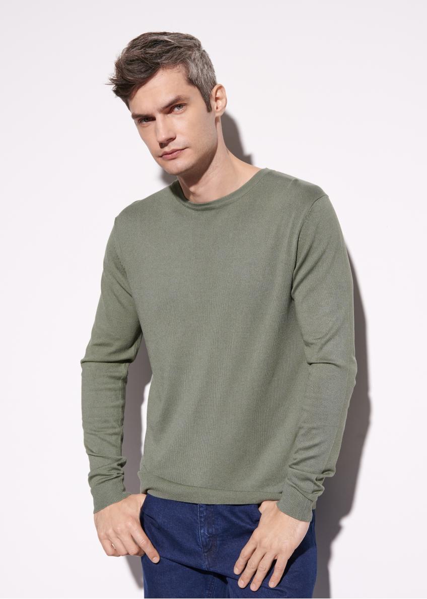 Zielony sweter męski SWEMT-0127-51(W23)