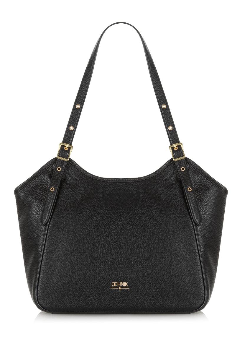 Black leather large women's handbag TORES-1042-99(Z24)