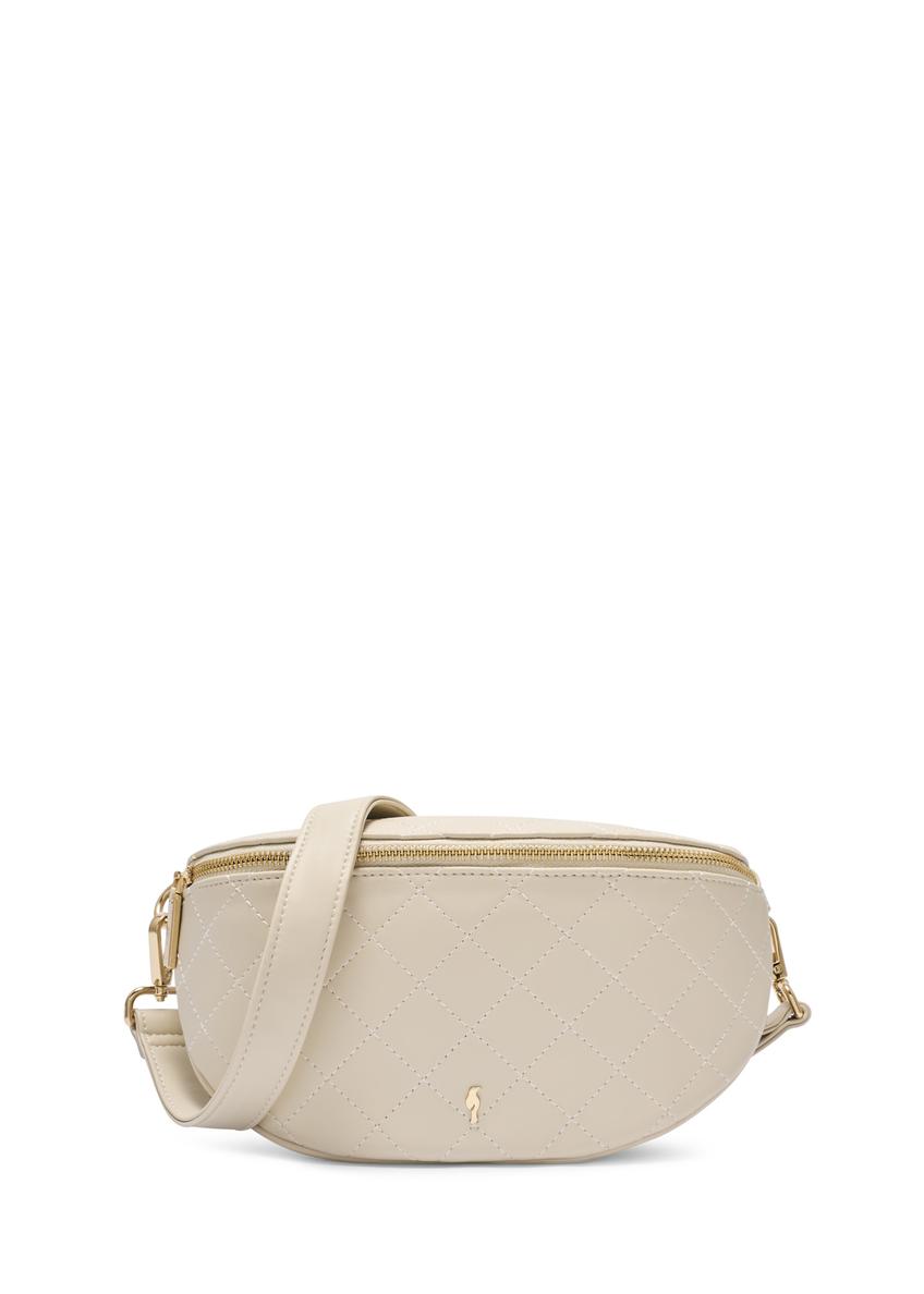 Pikowana biała nerka damska TOREC-0878-0B(W26)