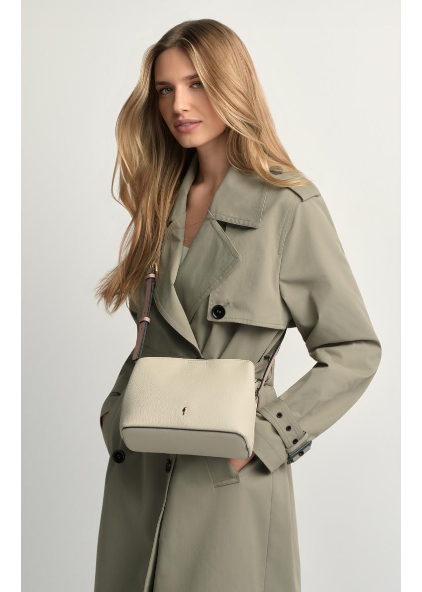 Kremowa mała torebka damska TOREC-0768-0P(W26)