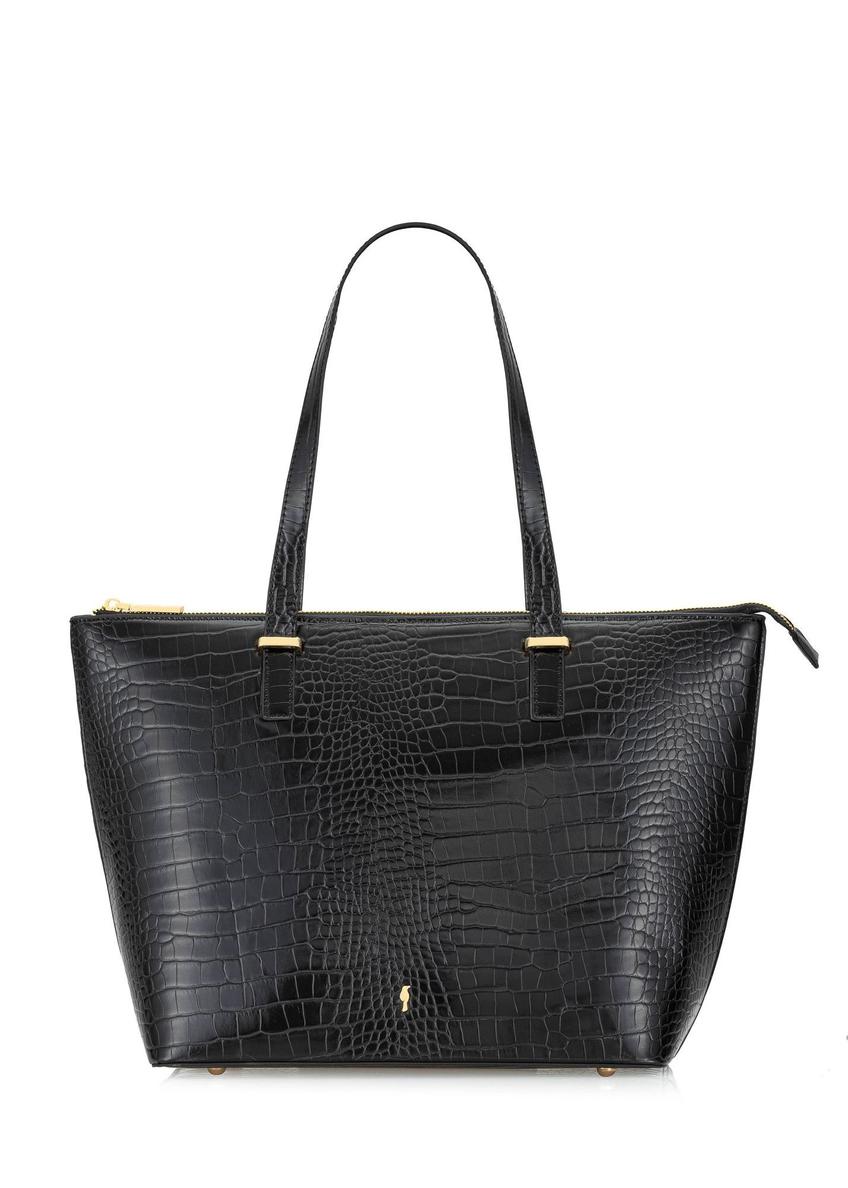 Elegancka torebka shopper damska TOREC-0953A-97(Z25), widok produktu z przodu na białym tle.