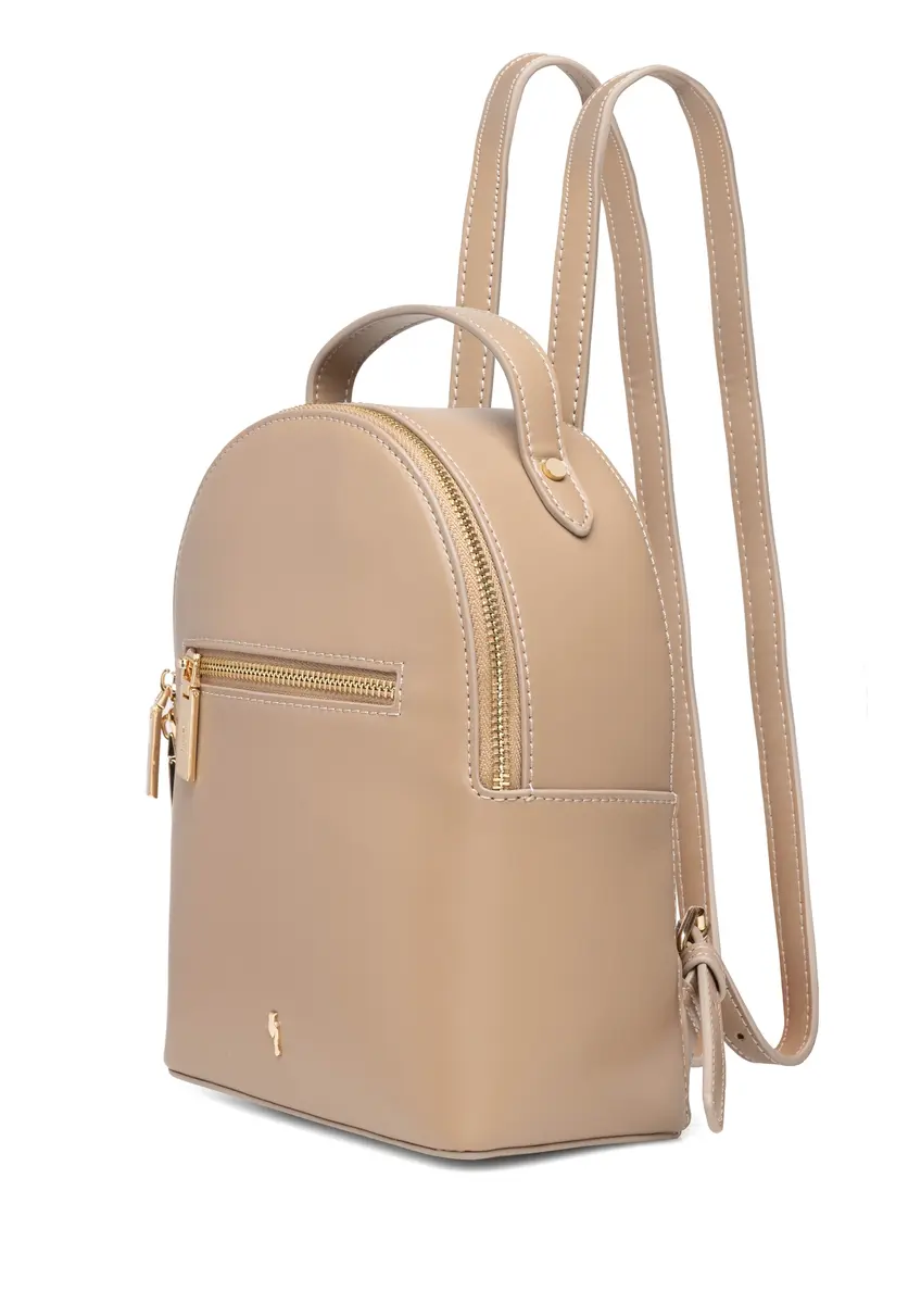 Mały beżowy plecak damski TOREC-1128-1D(W26)