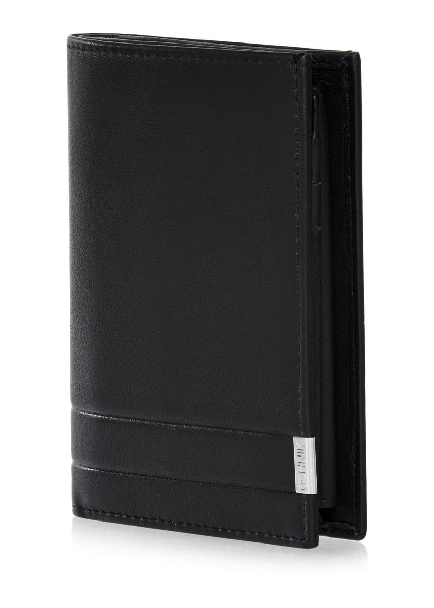 Czarny skórzany portfel męski PORMS-0145B-99(Z25)