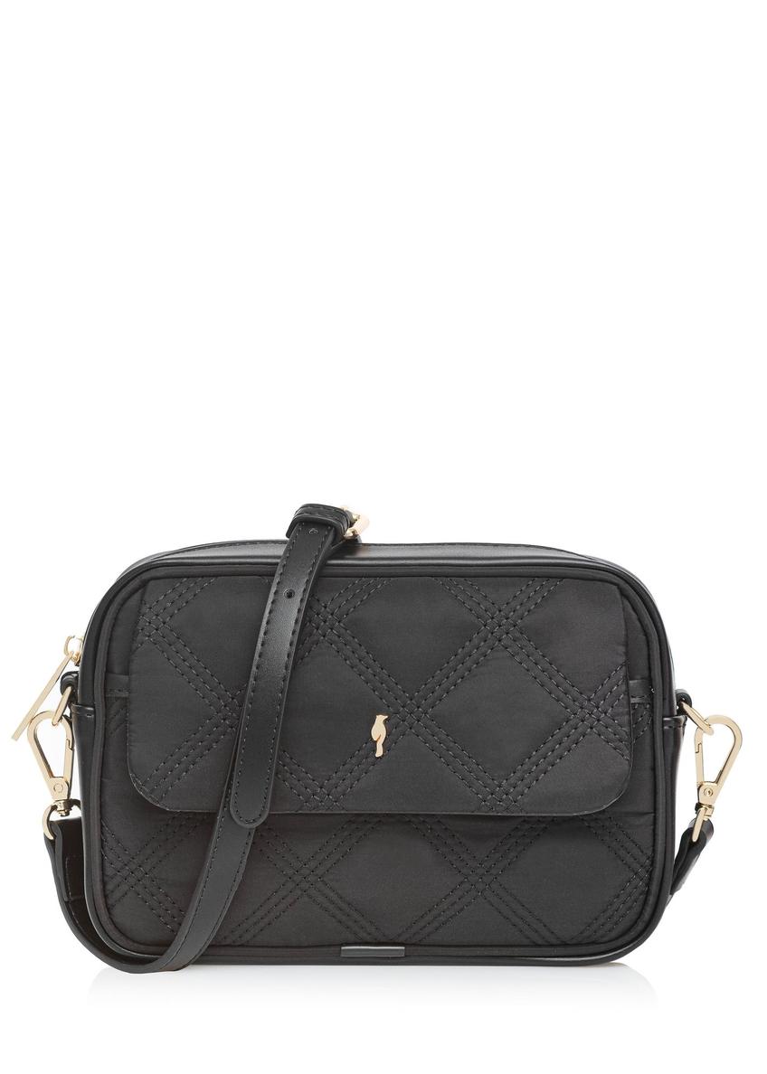 Black quilted small women's bag TOREN-0297-99(Z24)