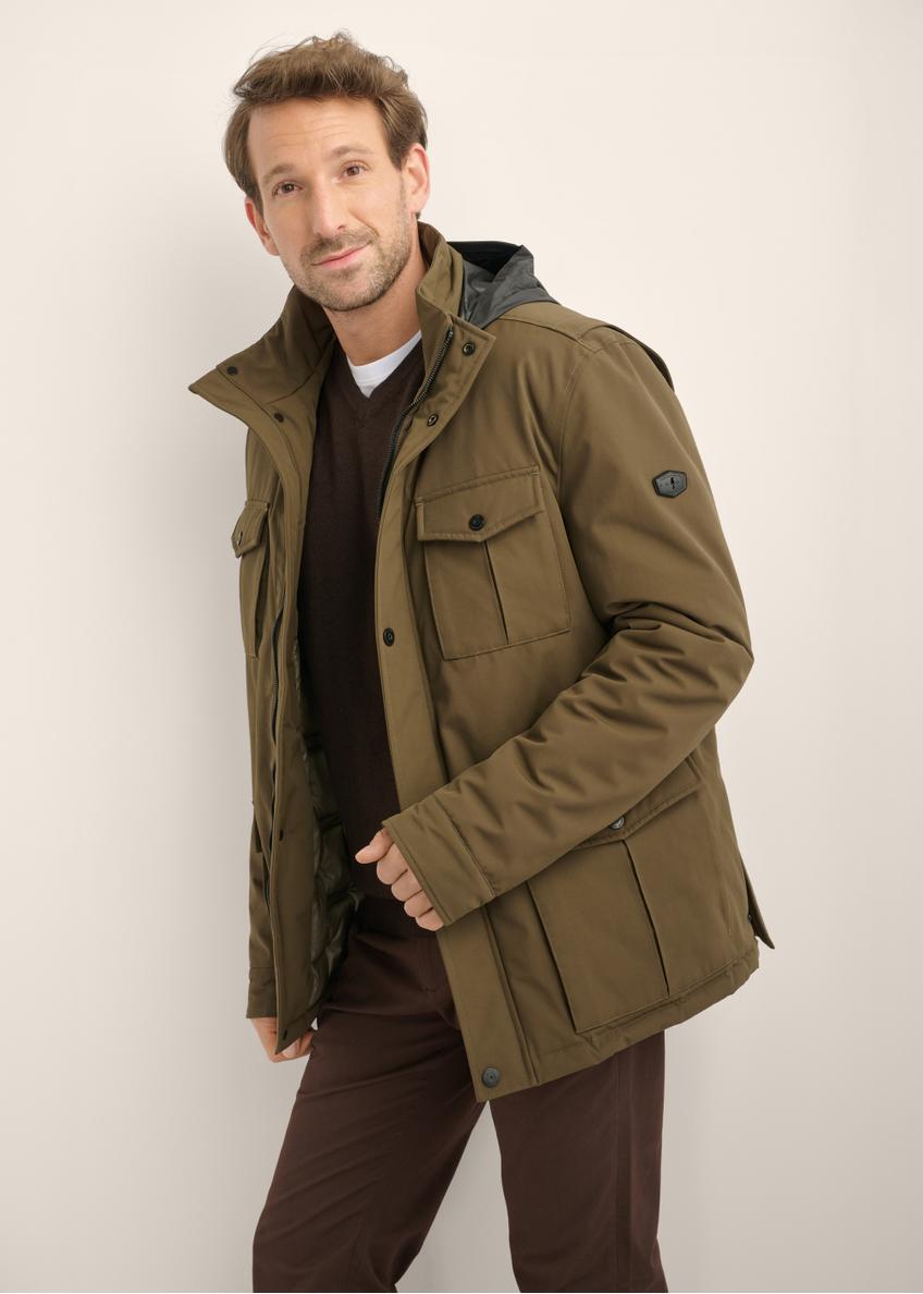 Kurtka męska przejściowa w kolorze khaki KURMT-0437-8D(Z26)