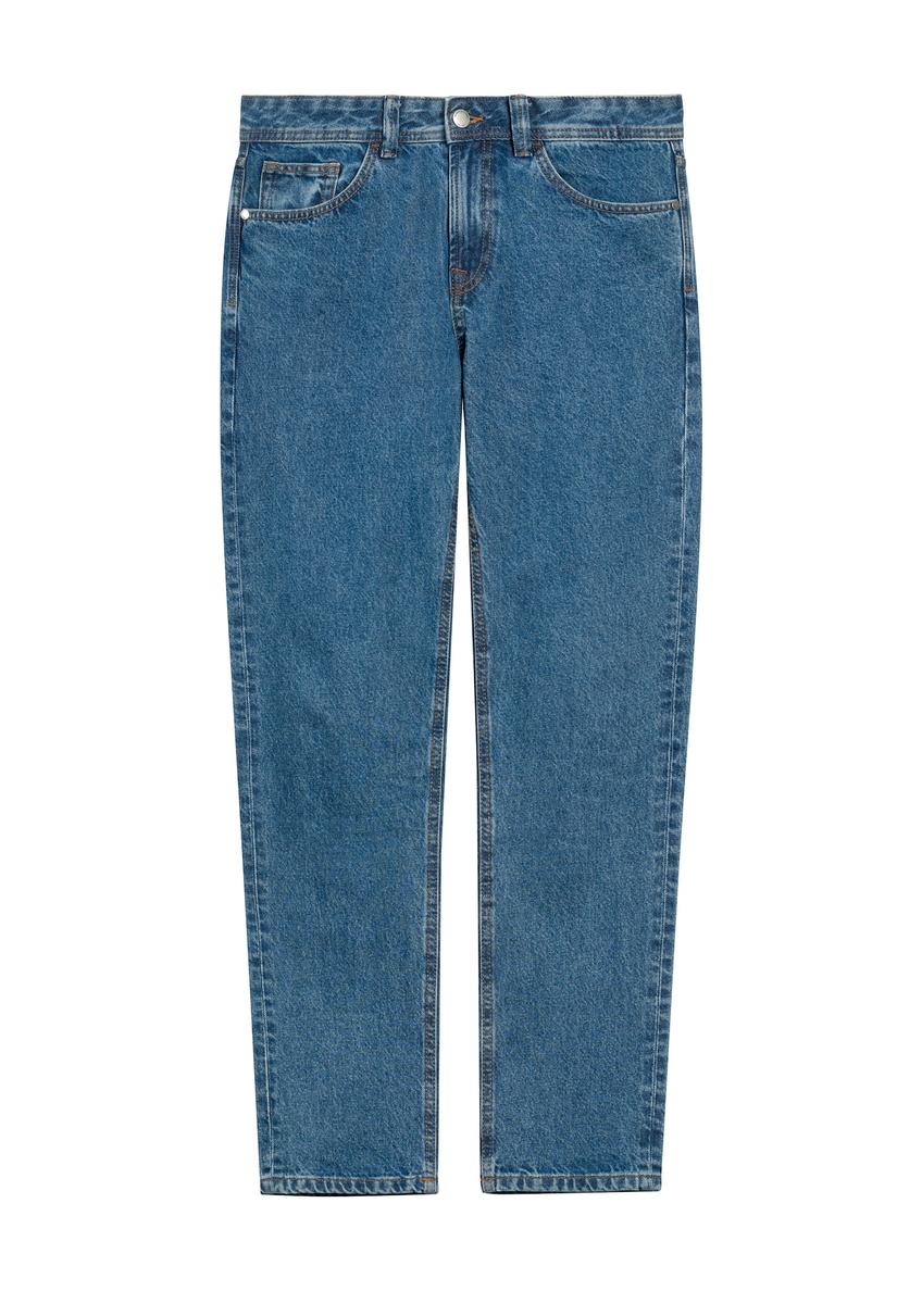 Ciemnoniebieskie spodnie jeansowe męskie JEAMT-0024-61(Z25)