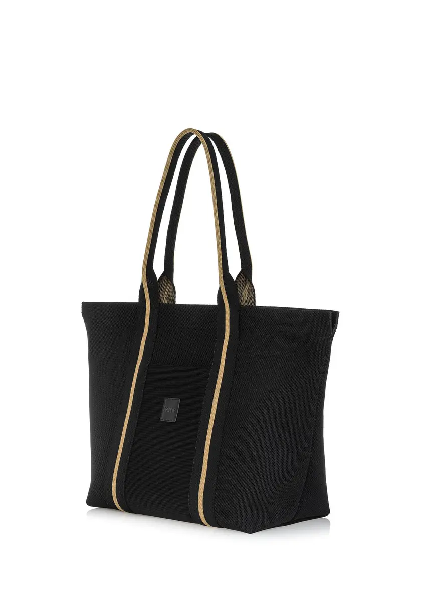 Czarna torebka shopper damska TOREN-0311-99(W25)