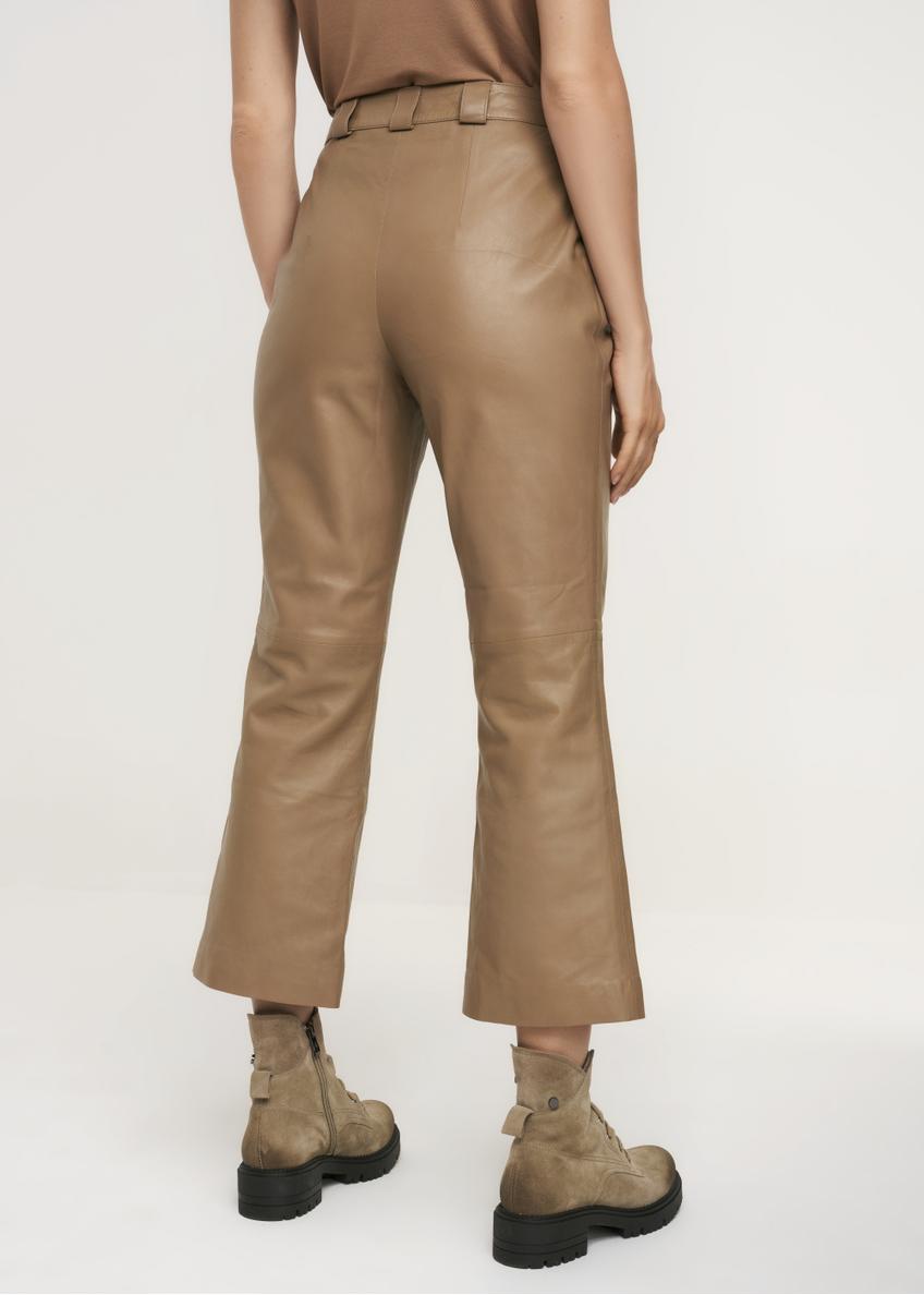 Szerokie spodnie skórzane damskie SPODS-0032-1262(Z22)