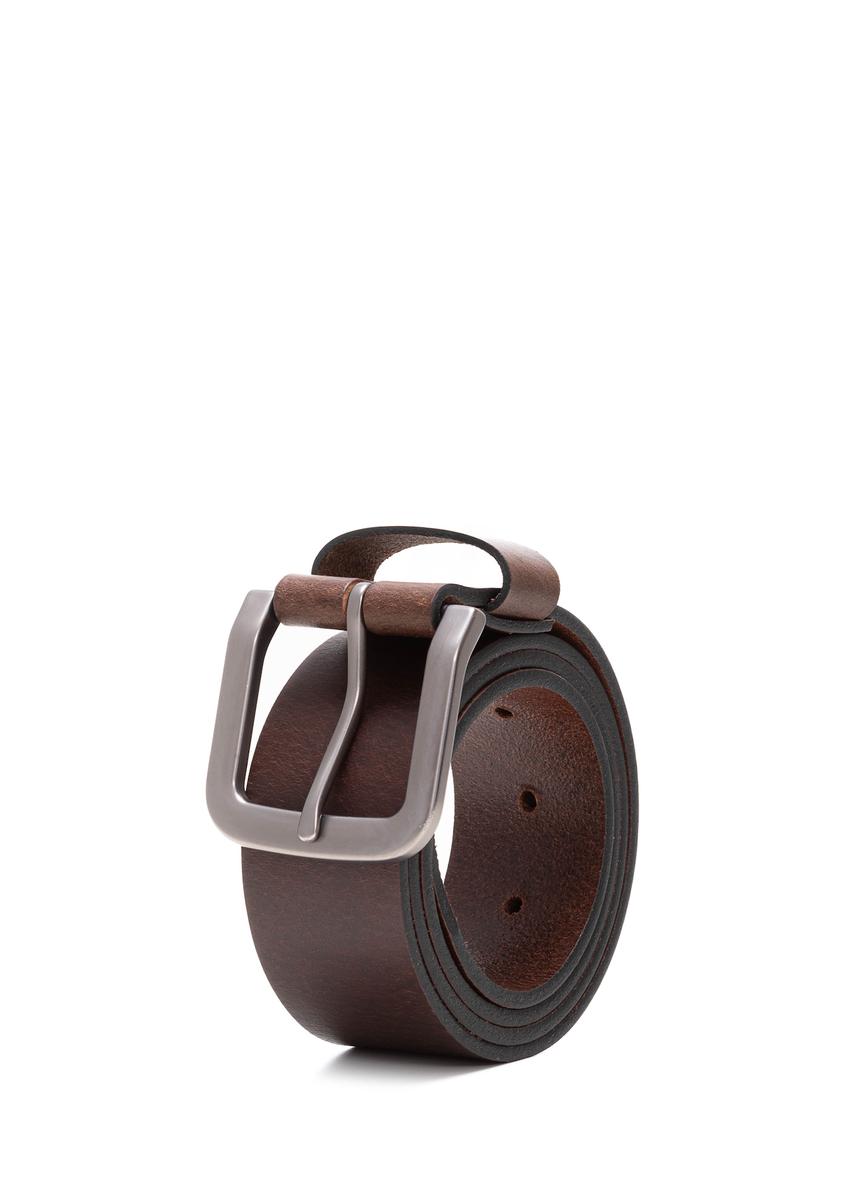 Brązowy skórzany pasek damski PASDS-0312A-89(Z25)