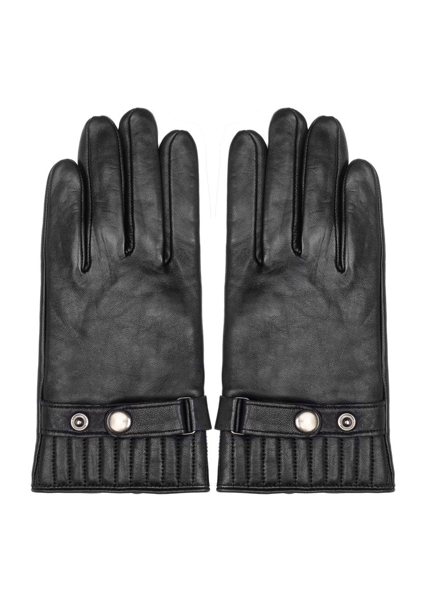 Men's adjustable leather gloves REKMS-0024-99(Z24)