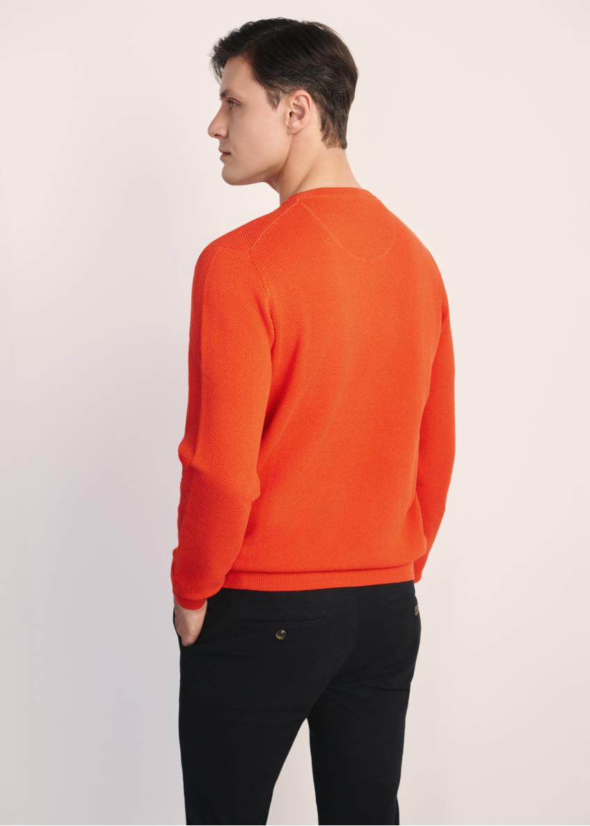 Pomarańczowy sweter męski SWEMT-0181-30(Z25)