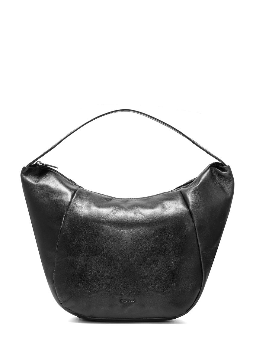 Czarna skórzana torebka hobo TORES-1135A-99(Z25)
