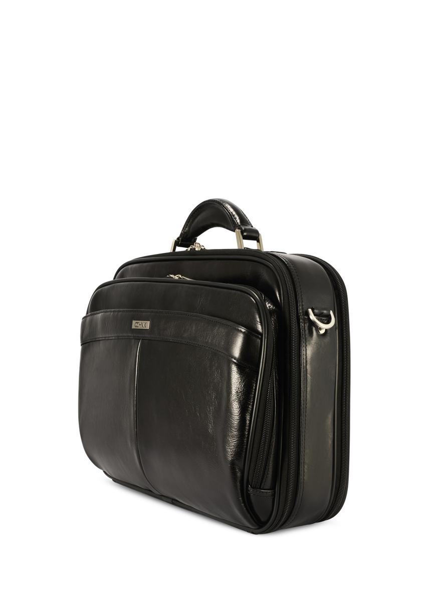 Czarna skórzana męska torba na laptopa TORMS-0482-99(Z25)