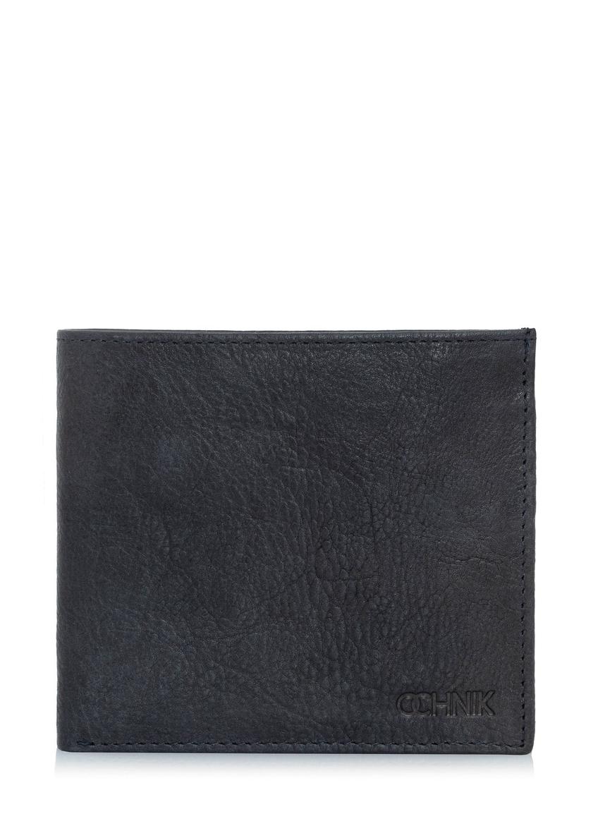 Men's black classic wallet without clasp PORMS-0206-69(Z24)-05