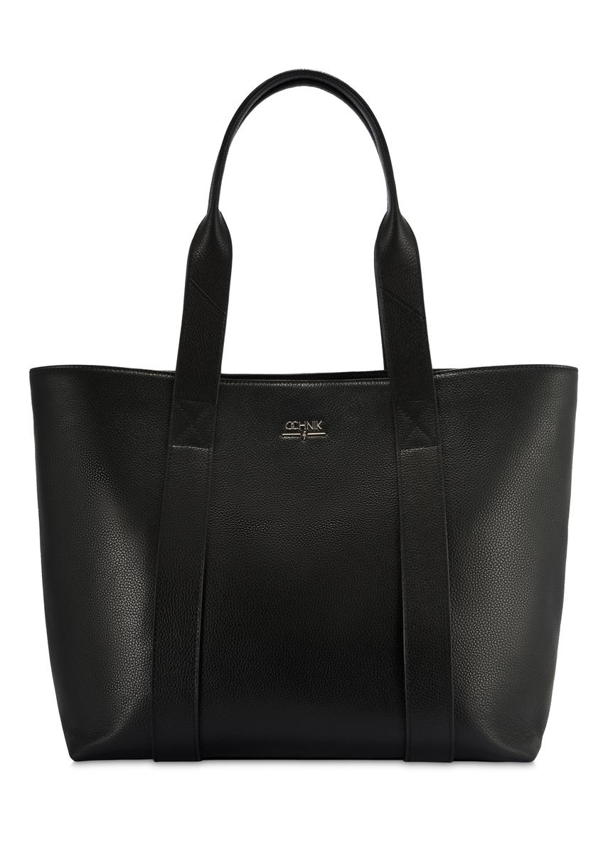 Czarna elegancka shopperka damska TORES-1200-99(Z25)