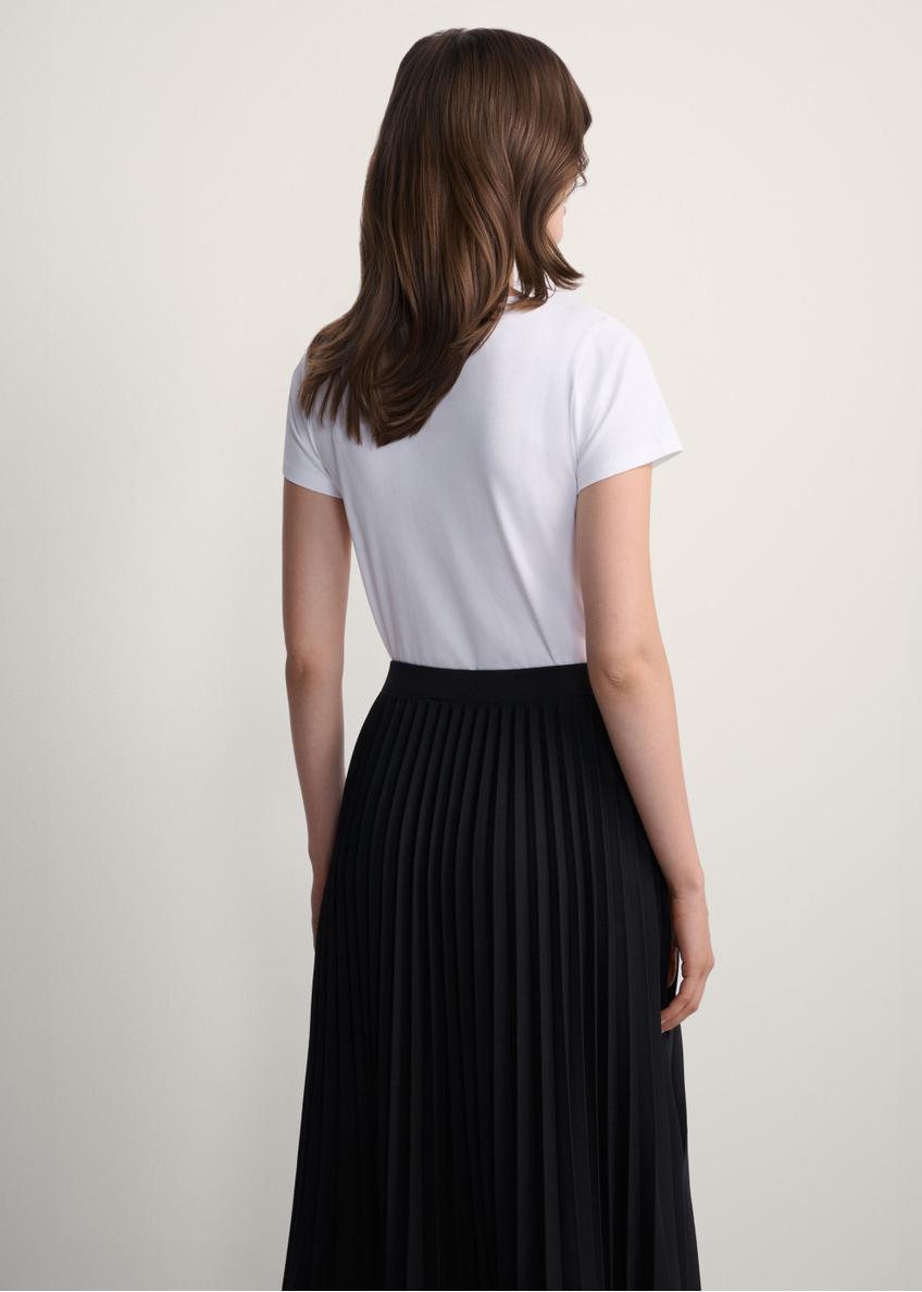 Biały T-shirt damski basic TSHDT-0111-0A(KS)