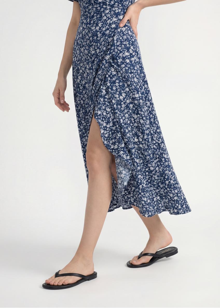 Skórzane japonki damskie w kolorze czarnym BUTYD-1271-99(W26)